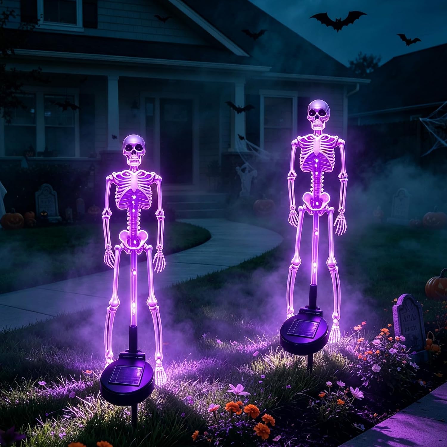 Lighting Decor House - Halloween Skeleton Stake Light Solar Powered