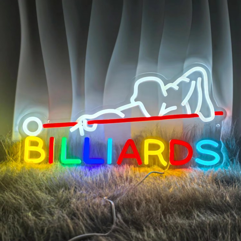 Neon Sign Custom Led - Billiards Neon Sign Billiards LED Light