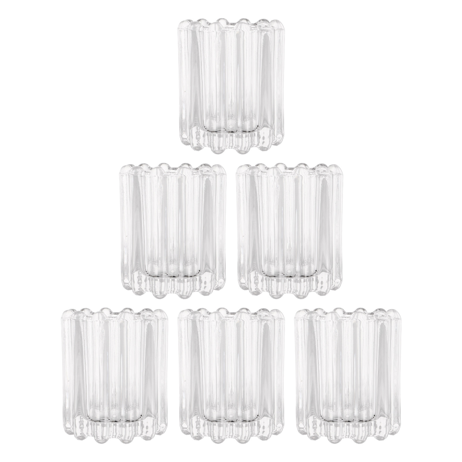 Candle Holder Set - Glass Tealight Candle Holder Set 6