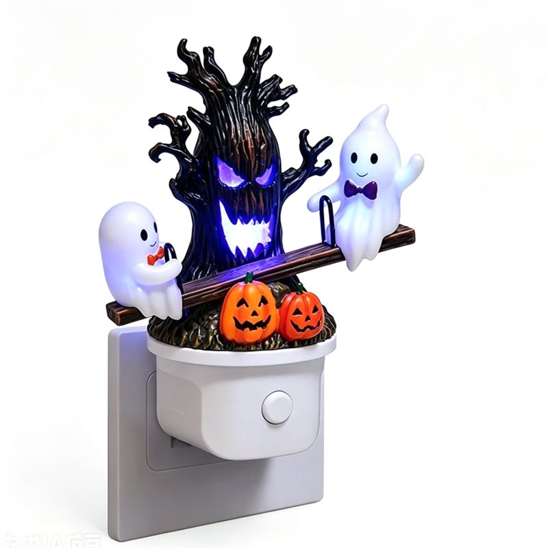 Wall Decor Lighting Tree - COFA-Halloween Decor- 3D Glowing Ghost Wall