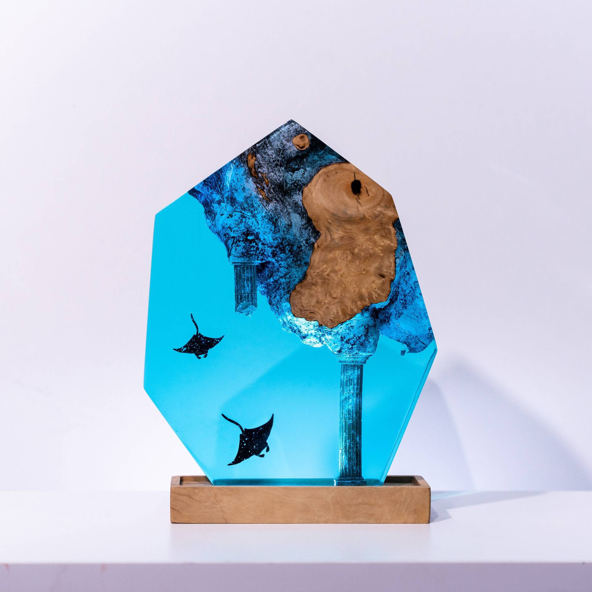 Lighting Room Decor Items - Customized Items Resin Table Light Undersea