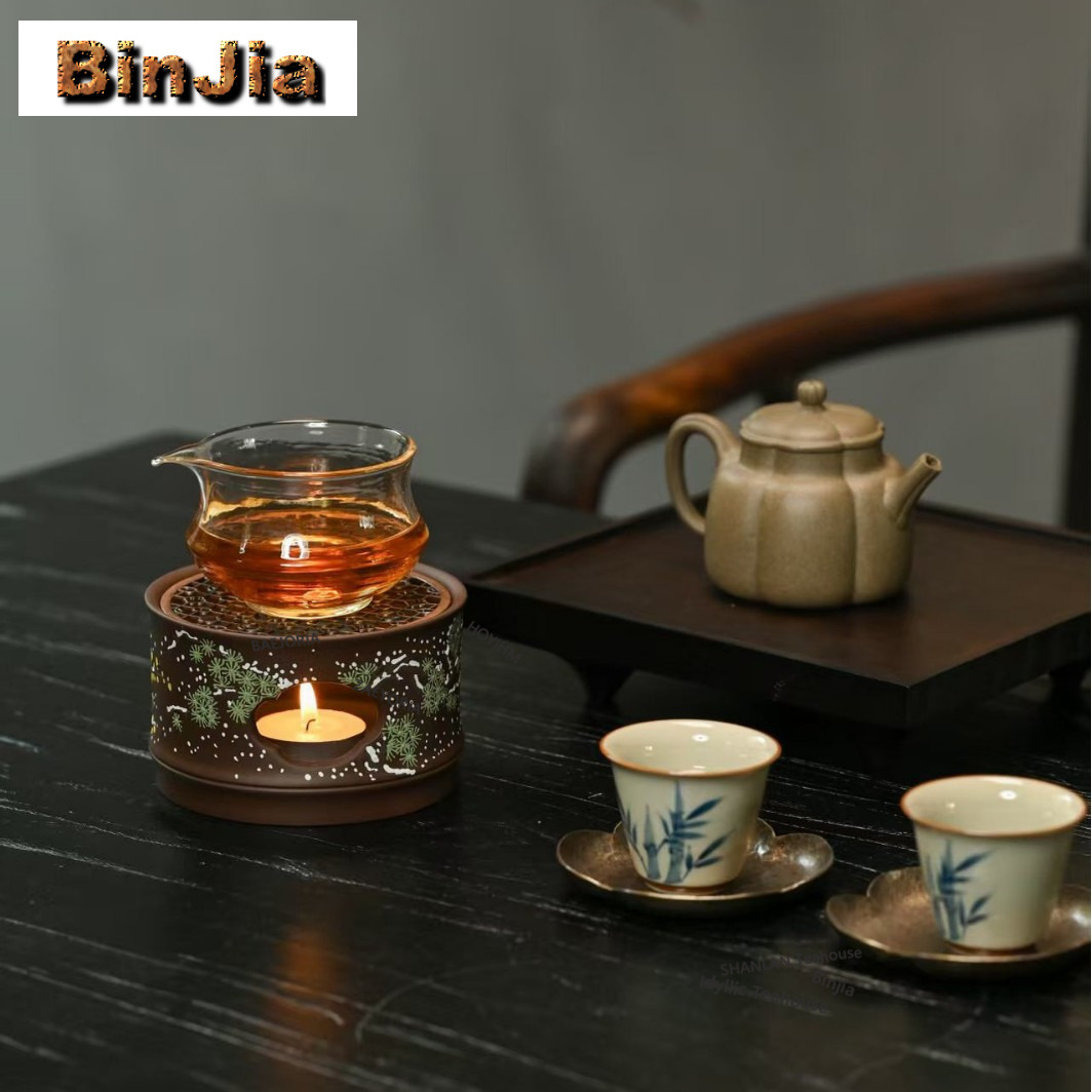Yixing Zisha Clay Painting Tea - Candle Holder Set recension och pris