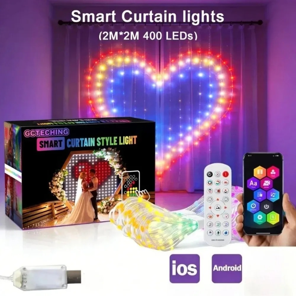 Outdoor LED Pixel Curtain Ligh - Lighting Decor Outdoor recension och pris