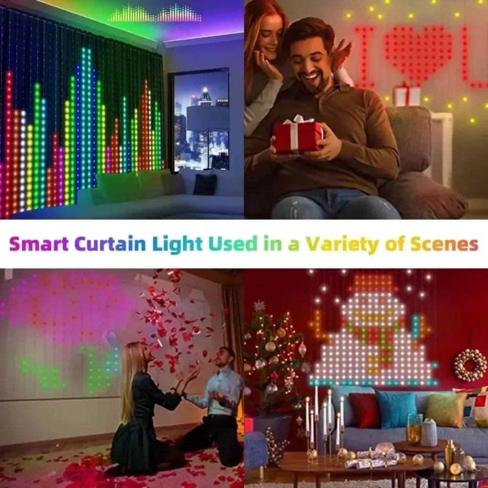 Outdoor LED Pixel Curtain Ligh - Lighting Decor Outdoor recension och pris