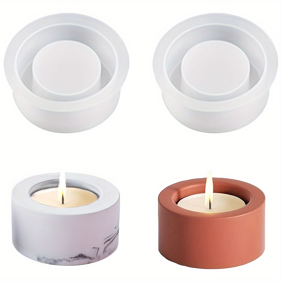 2 sets of resin silicone molds - Candle Holder Set recension och pris