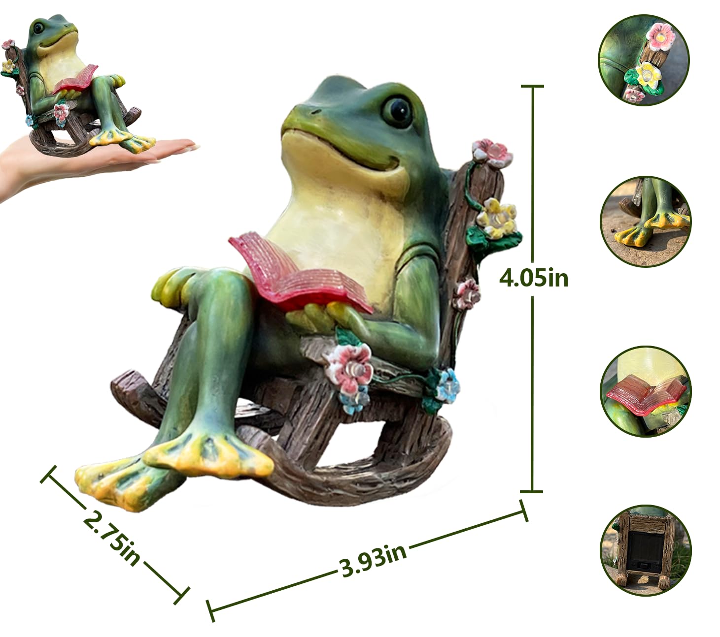Frog Garden Decor Solar Frog L - Outdoor Lighting Decor Ideas recension och pris