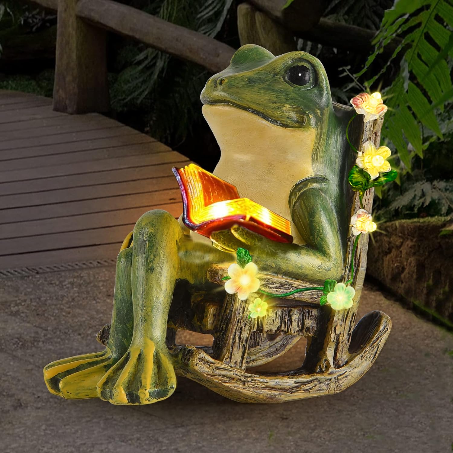 Frog Garden Decor Solar Frog L - Outdoor Lighting Decor Ideas recension och pris
