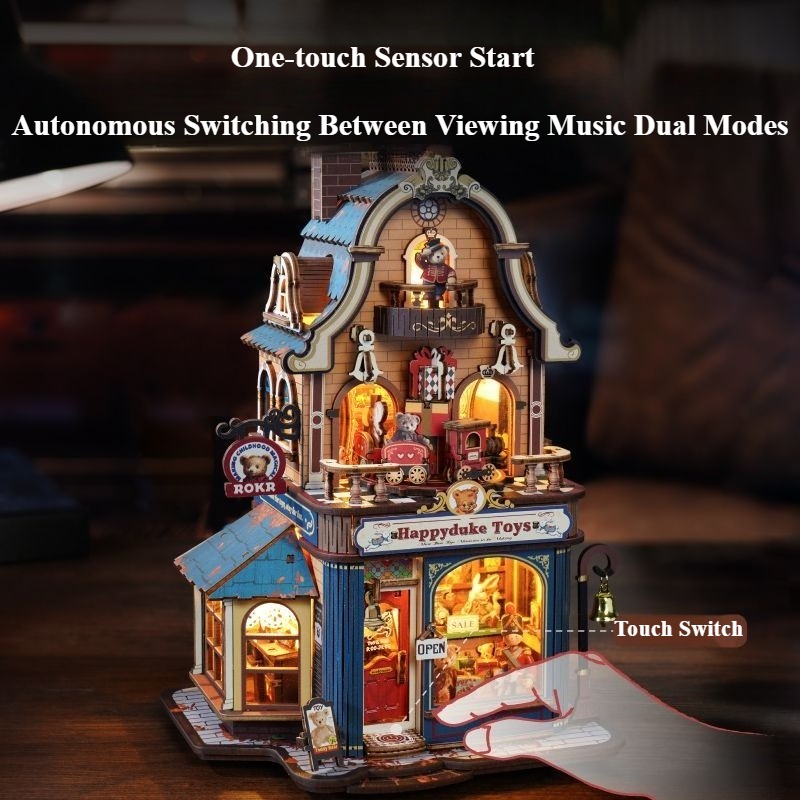 New Robotime Bear Toy Shop Ass - Lighting Room Decor Items recension och pris