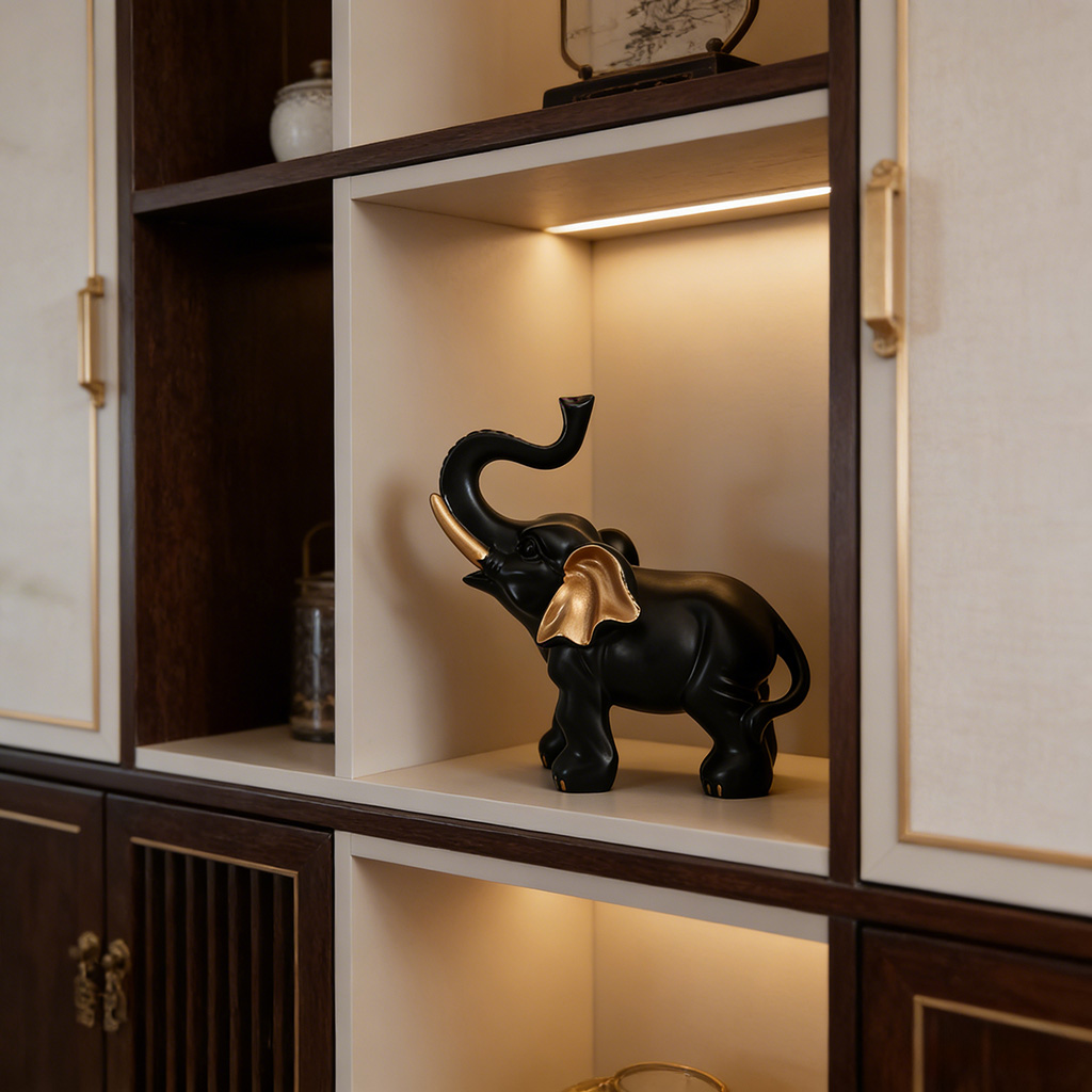 1 piece of black and gold fort - Lighting Room Decor Items recension och pris