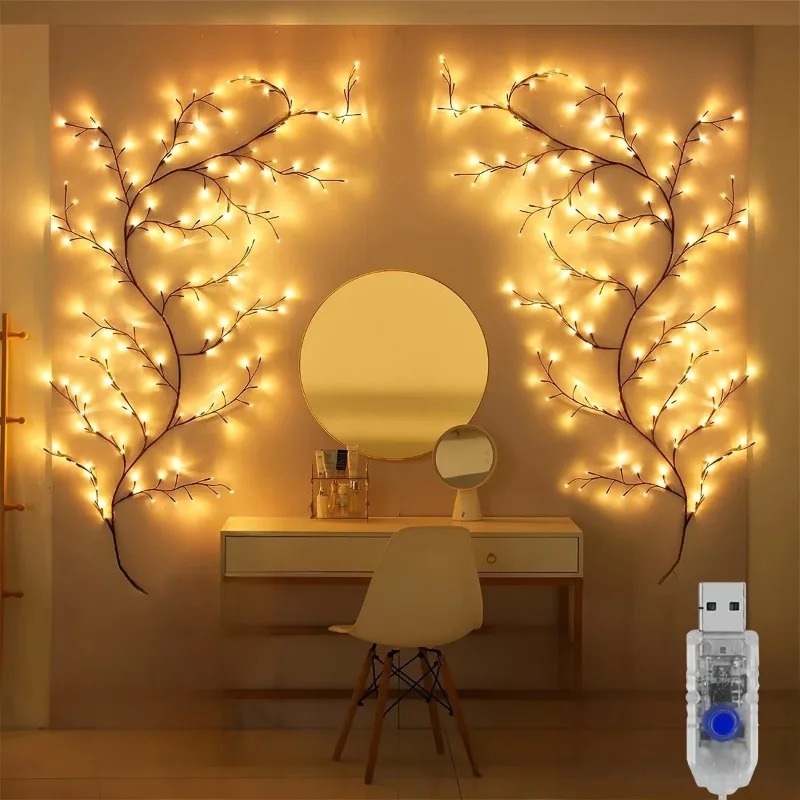 LED Tree Branch Wall Lights Fl - Wall Decor Lighting Tree recension och pris