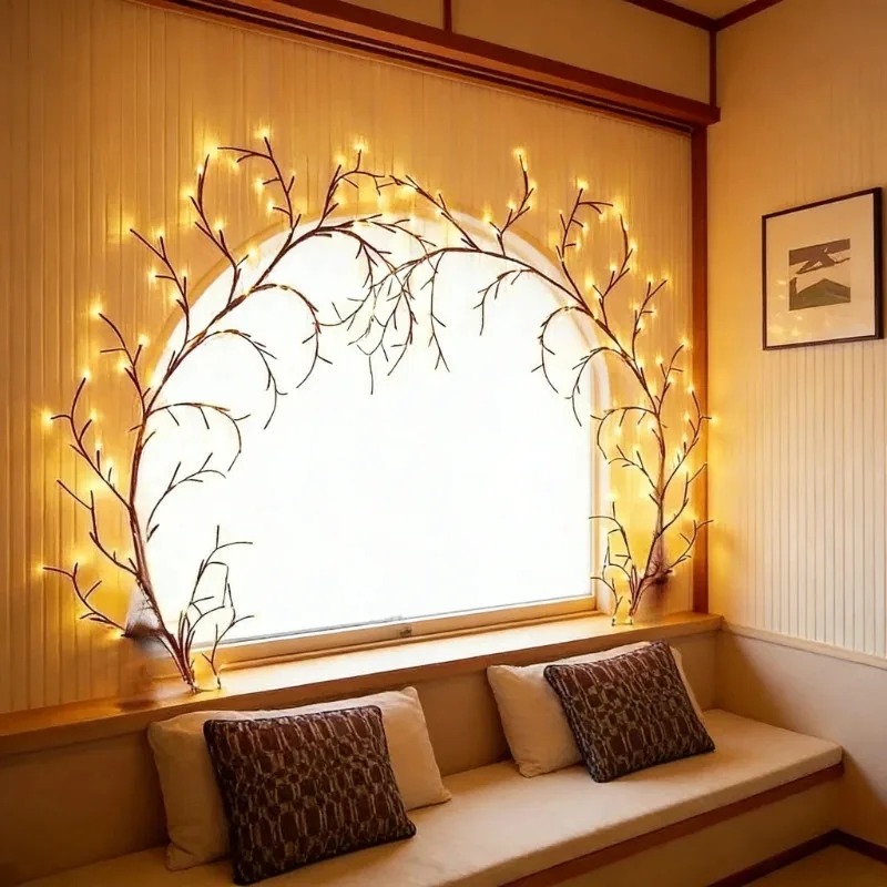 LED Tree Branch Wall Lights Fl - Wall Decor Lighting Tree recension och pris