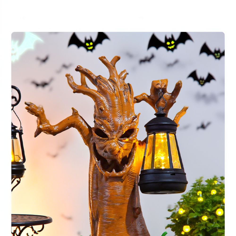 Solar Resin Tree Spirit Figuri - Outdoor Lighting Decor Ideas recension och pris
