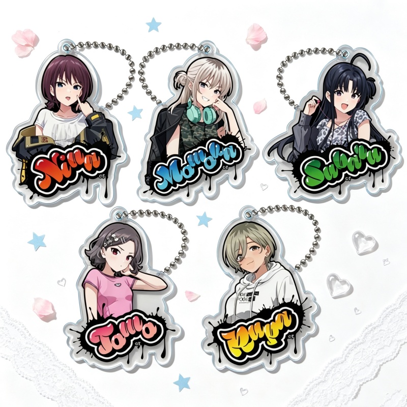Anime Girls Band Cry6CM Acryli - Decor Lighting Phone Number recension och pris
