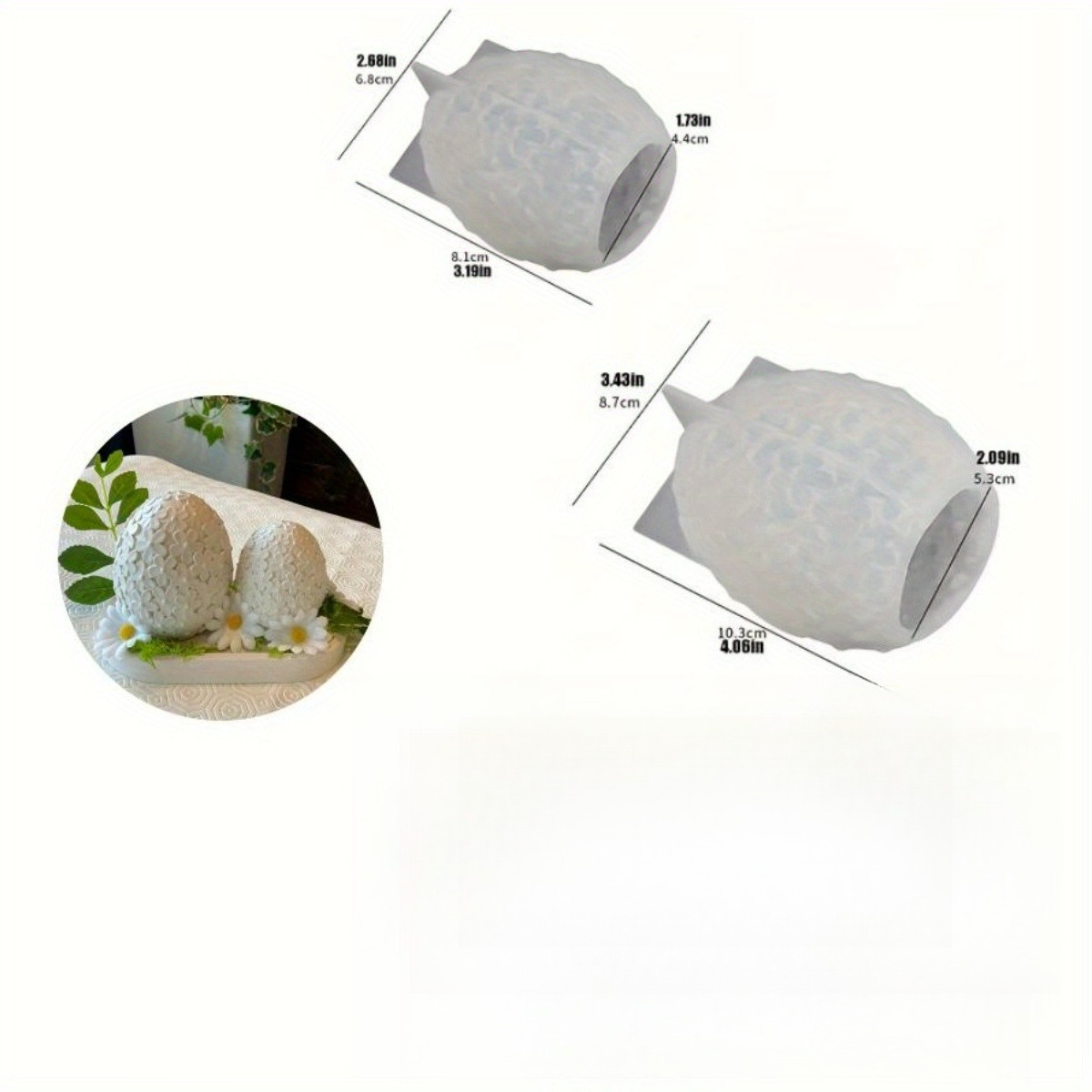 Resin silicone mold set of 2 p - Candle Holder Set recension och pris