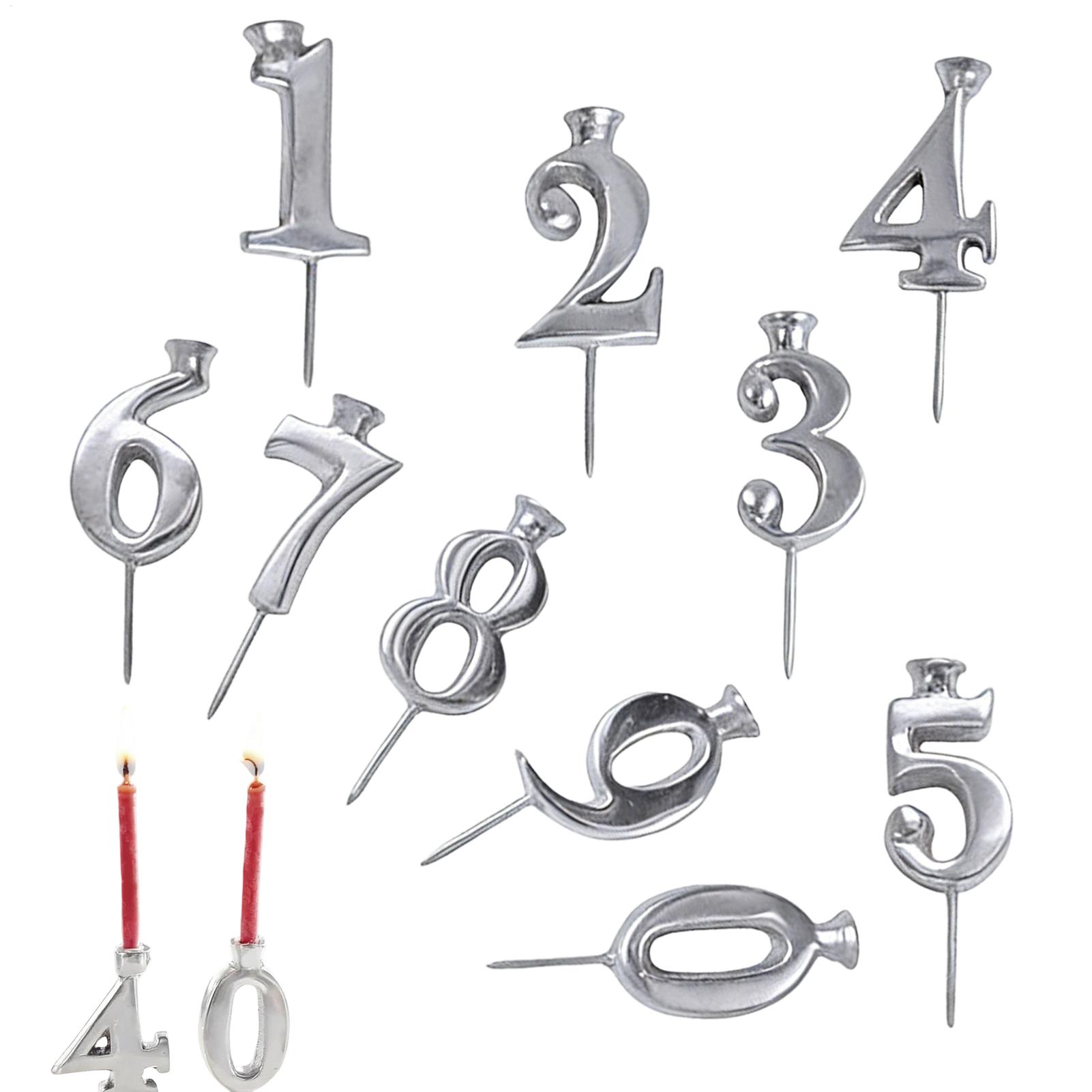 Reusable numbers birthday cand - Candle Holder Set recension och pris