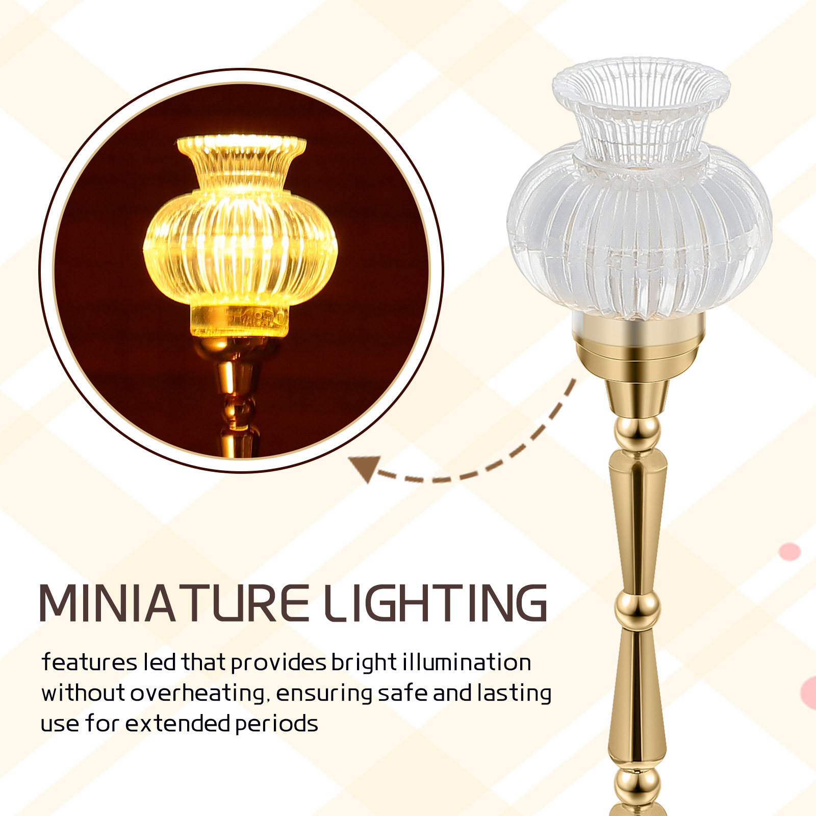 Miniature Dollhouse Floor Lamp - Lighting Decor House recension och pris