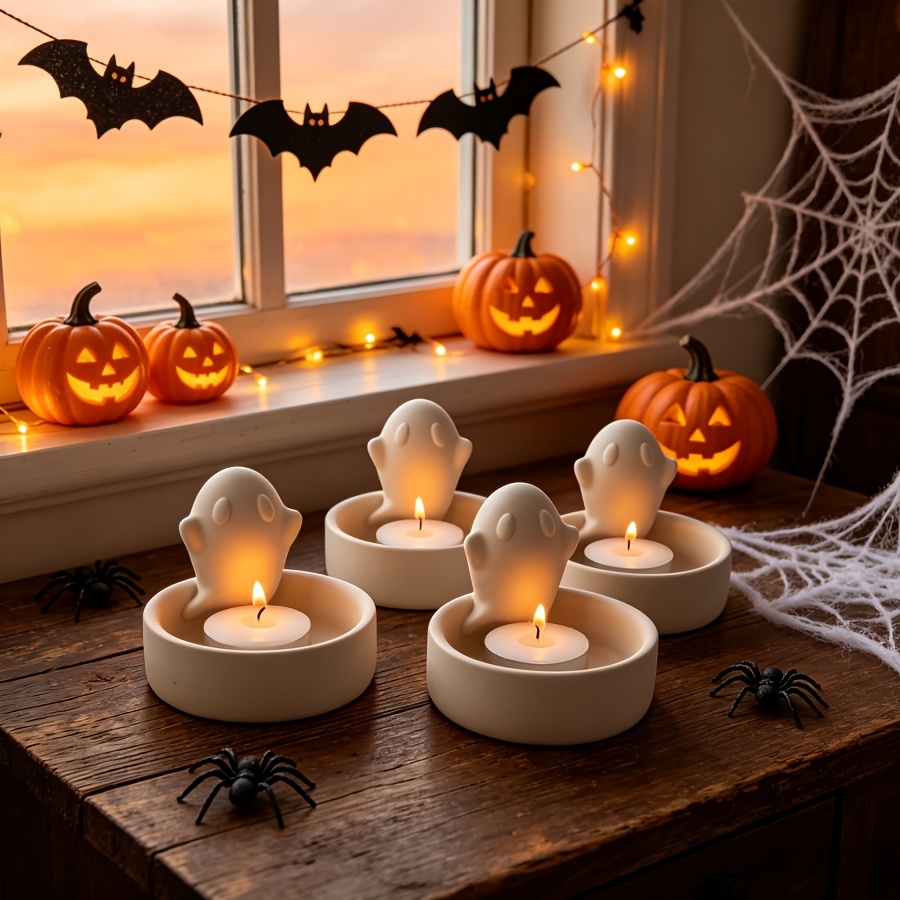 1pc Halloween Ghost Storage Ca - Candle Holder Set recension och pris