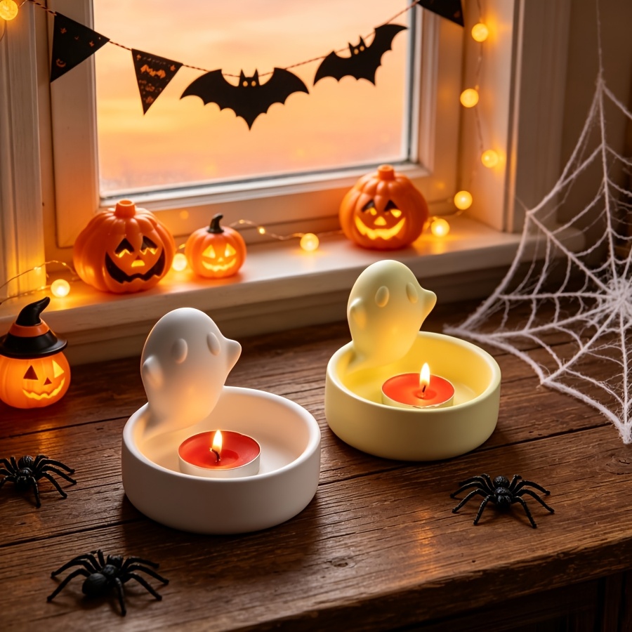 1pc Halloween Ghost Storage Ca - Candle Holder Set recension och pris