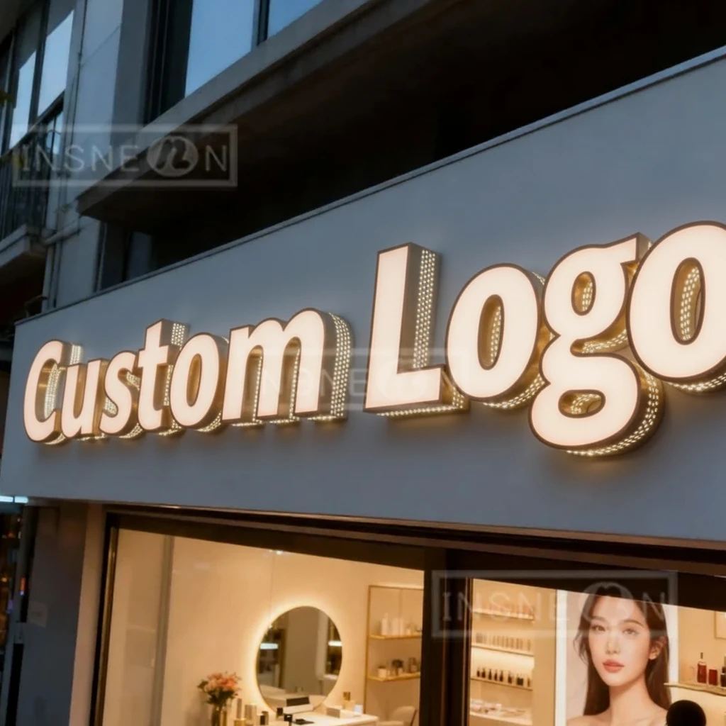Custom 3D Metal Neon LED Logo  - Neon Sign Custom Led recension och pris