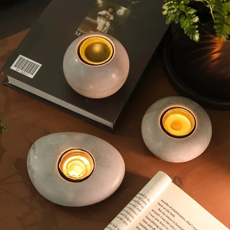 Tealight Candle Holder Resin S - Candle Holder Set recension och pris