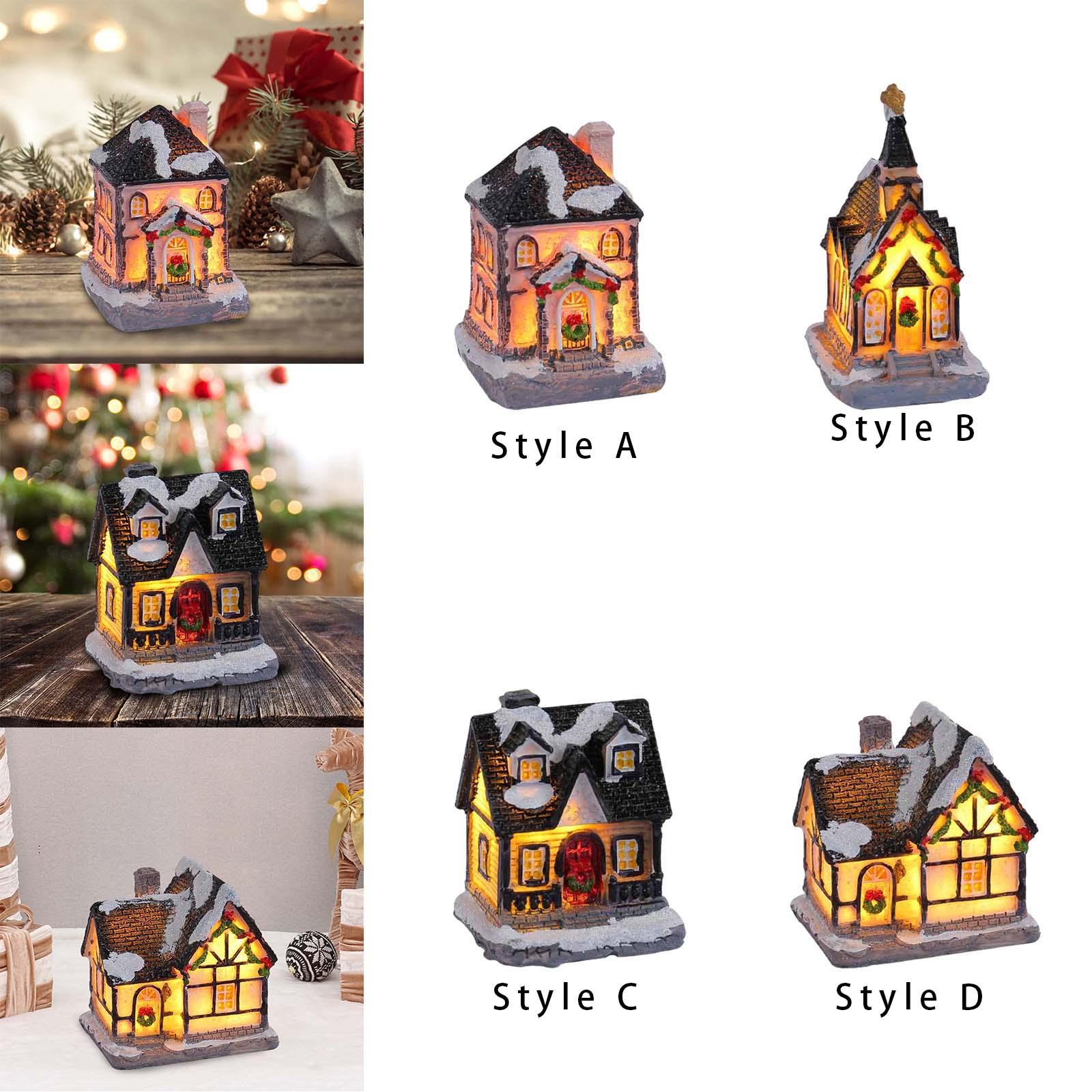 Christmas Lighted House Resin  - Lighting Decor House recension och pris