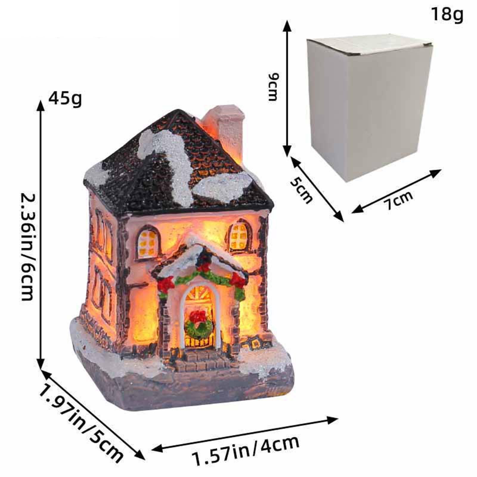 Christmas Lighted House Resin  - Lighting Decor House recension och pris