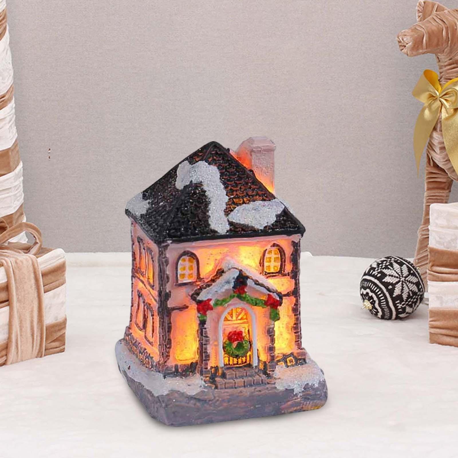 Christmas Lighted House Resin  - Lighting Decor House recension och pris