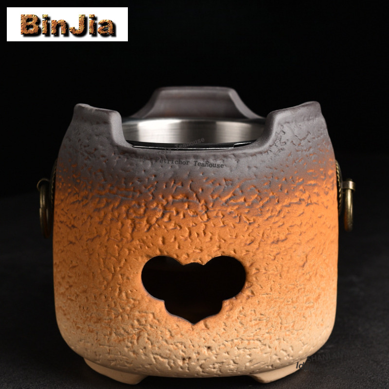 Crude Pottery High-handled Pot - Candle Holder Set recension och pris