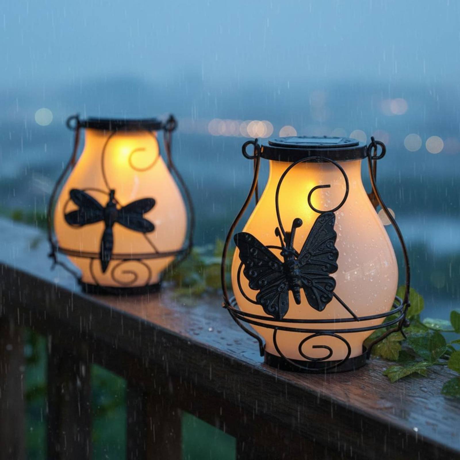 Solar Butterfly Lantern Waterp - Lighting Decor Outdoor recension och pris