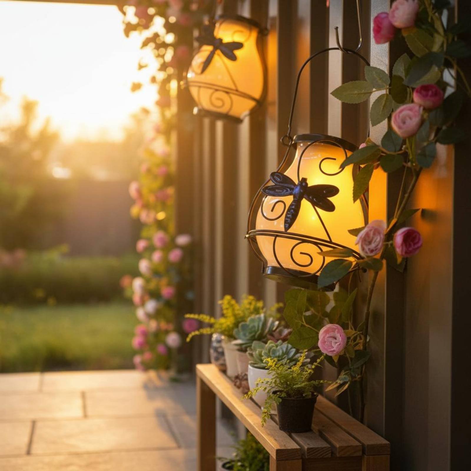 Solar Butterfly Lantern Waterp - Lighting Decor Outdoor recension och pris