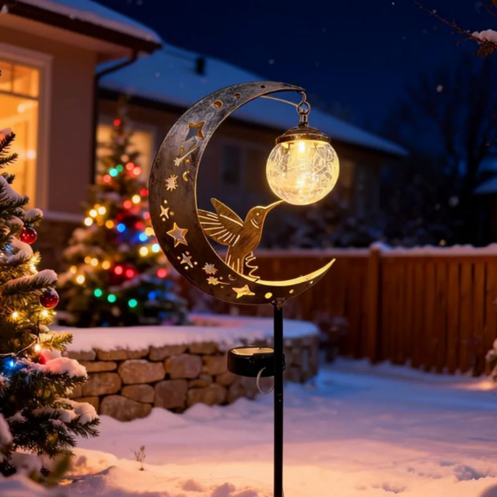 Hummingbird Moon Solar Garden  - Outdoor Lighting Decor Ideas recension och pris