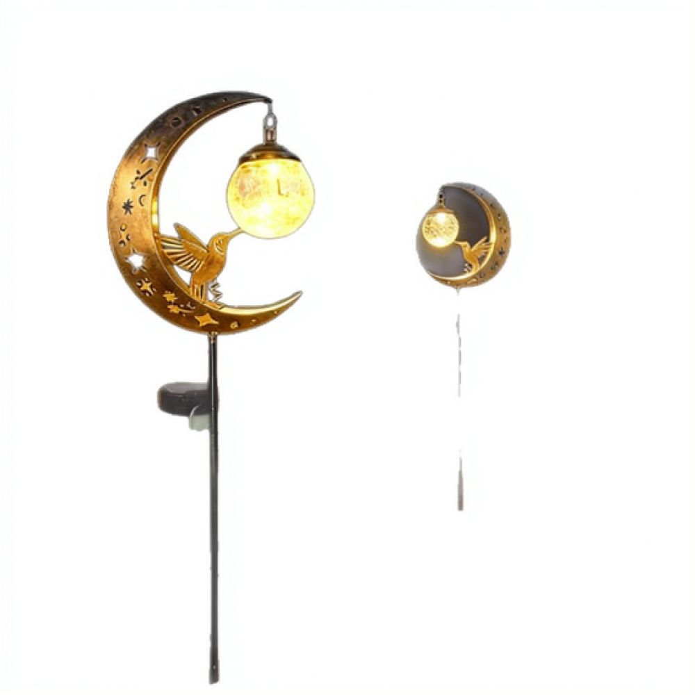 Hummingbird Moon Solar Garden  - Outdoor Lighting Decor Ideas recension och pris