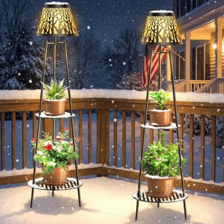 2 Pack Outdoor Solar Floor Lam - Lighting Decor Outdoor recension och pris