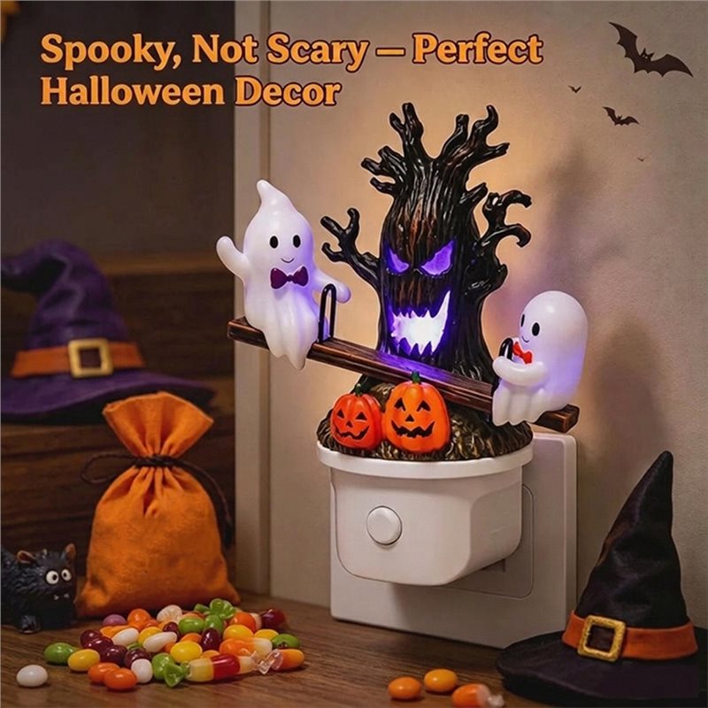 COFA-Halloween Decor- 3D Glowi - Wall Decor Lighting Tree recension och pris
