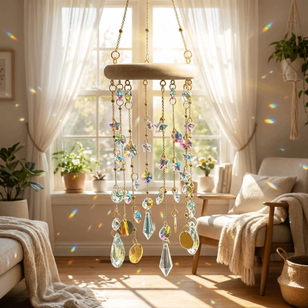 Gift Idea Hanging Crystal Sun  - Outdoor Lighting Decor Ideas recension och pris