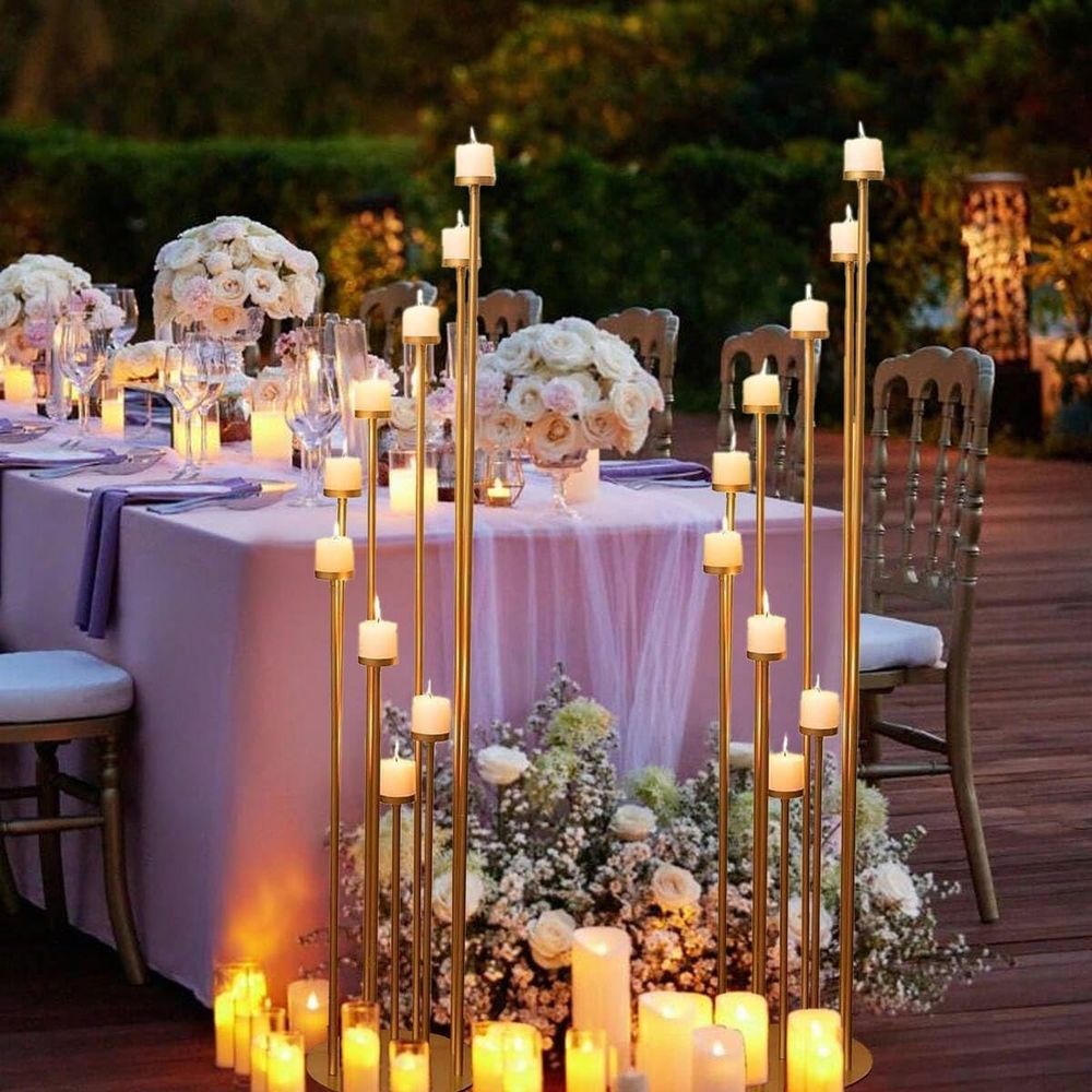 2Pcs 9 Arm Candelabra,Floor Ca - Candle Holder Set recension och pris