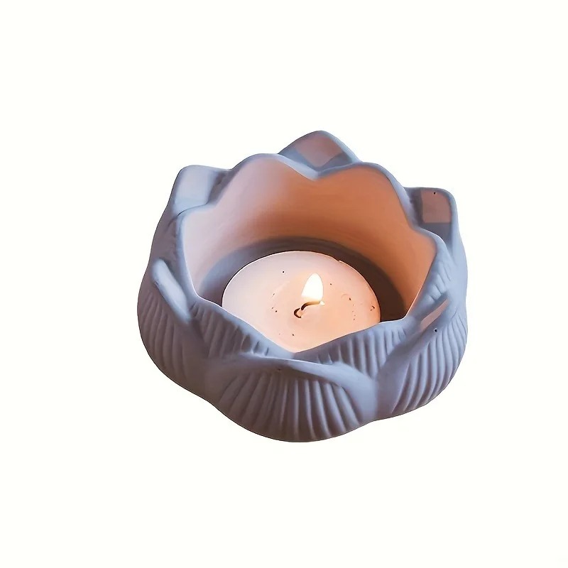 1pc DIY Lotus Flower Silicone  - Candle Holder Set recension och pris