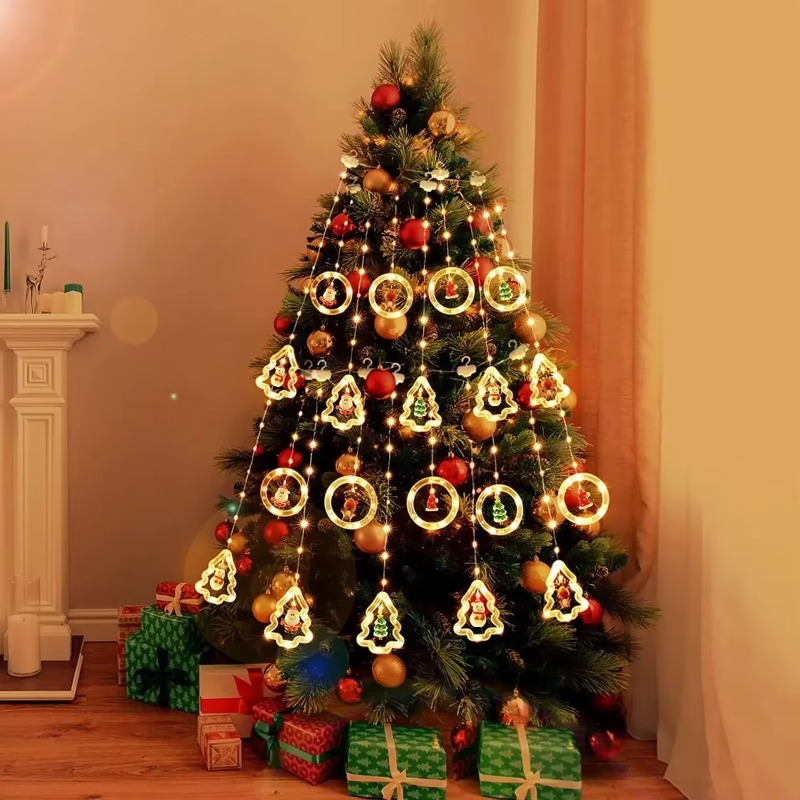1-2Sets Christmas Tree LED Cur - Wall Decor Lighting Tree recension och pris