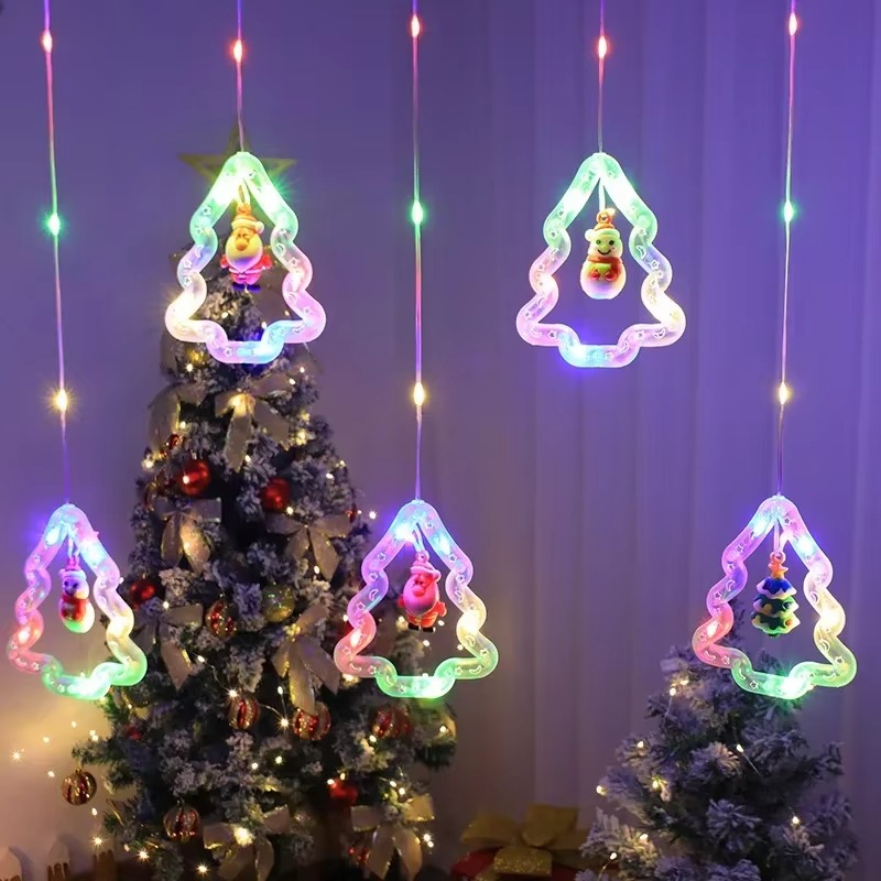 1-2Sets Christmas Tree LED Cur - Wall Decor Lighting Tree recension och pris