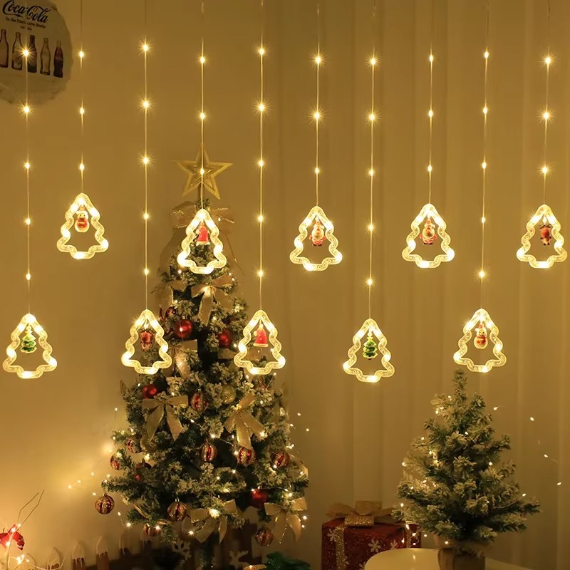 1-2Sets Christmas Tree LED Cur - Wall Decor Lighting Tree recension och pris